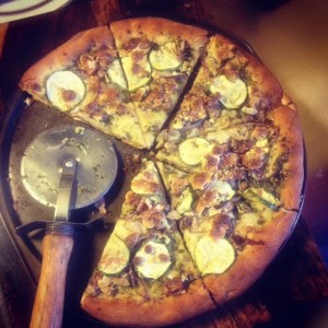 Roasted Chicken Pizza. 