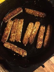 Browned tempeh. 